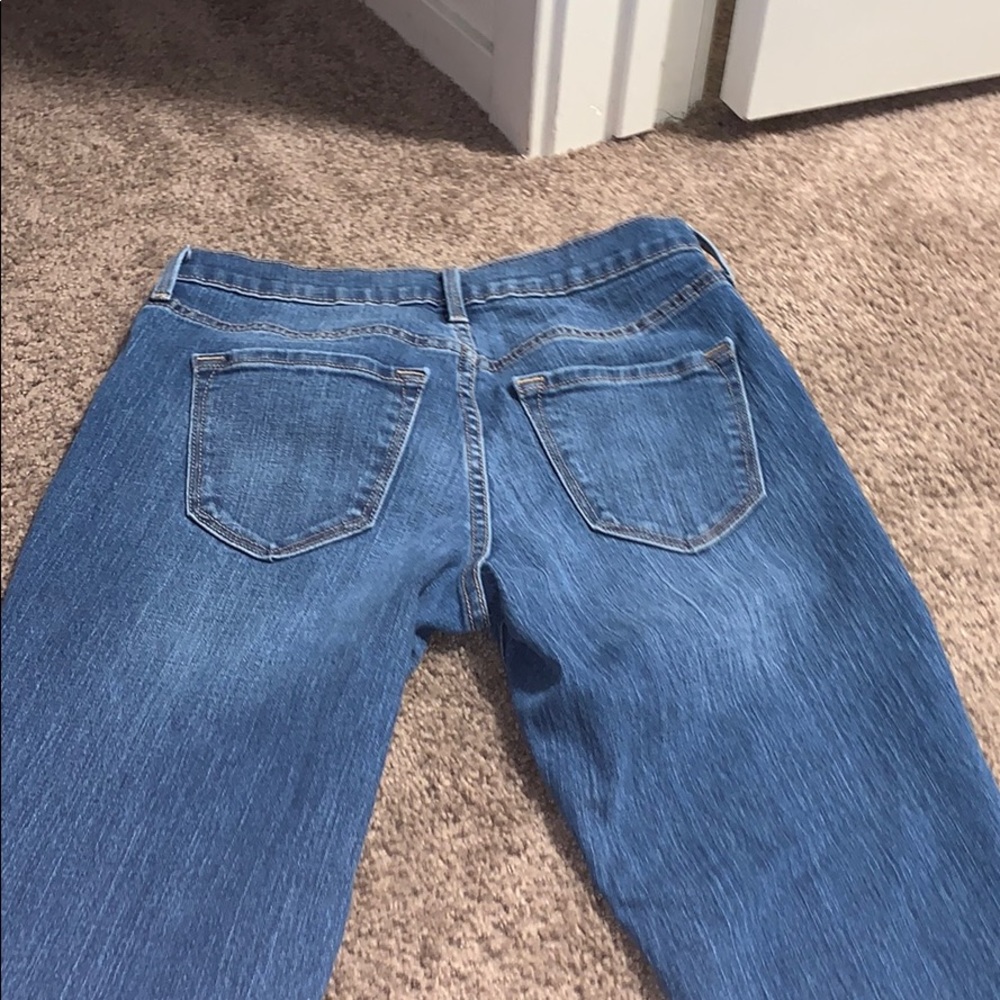 Old navy curved boot cut pants